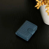 Small Lambskin Leather Interwoven Wallet, Women Woven Leather Cards Holder, Handcrafted Trifold Wallet, Designer Wallet, Women Purse