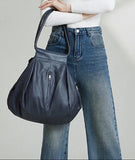 Soft Cowhide Leather Oversized Tote Bag, Premium Leather Slouchy Shoulder Bag for Women, Large Handbag for Fall, Every Day Shopper Bag