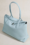 Soft Cowhide Leather Tote Bag | Minimalist Pebbled Shoulder Handbag with Turn-Lock Closure | Large Everyday Work Bag for Women