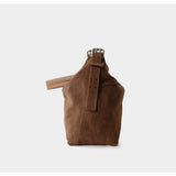Suede Cowhide Leather Hobo Bag | Women's Slouchy Shoulder & Crossbody Tote