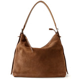 Suede Cowhide Leather Hobo Bag | Women's Slouchy Shoulder & Crossbody Tote