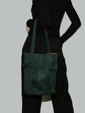 Suede Women's Bucket Bag in a Laid-back Style | Large Tote Bag for Commuting, Vintage Bucket bag in genuine leather