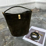 Suede Bag, Smooth & Pebbled Leather Bucket Bag | Crossbody & Top Handle Tote