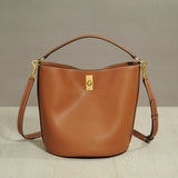 Suede Bag, Smooth & Pebbled Leather Bucket Bag | Crossbody & Top Handle Tote