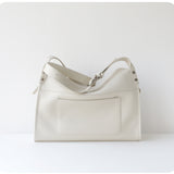 Textured Full Grain Cowhide Leather Boston Bag | Women's Shoulder & Crossbody Bag