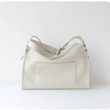 Textured Full Grain Cowhide Leather Boston Bag | Women's Shoulder & Crossbody Bag