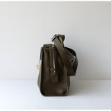 Textured Full Grain Cowhide Leather Boston Bag | Women's Shoulder & Crossbody Bag