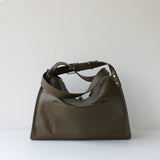 Textured Full Grain Cowhide Leather Boston Bag | Women's Shoulder & Crossbody Bag