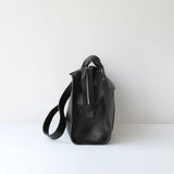 Textured Full Grain Cowhide Leather Boston Bag | Women's Shoulder & Crossbody Bag