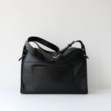 Textured Full Grain Cowhide Leather Boston Bag | Women's Shoulder & Crossbody Bag