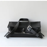 Textured Full Grain Cowhide Leather Boston Bag | Women's Shoulder & Crossbody Bag