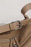 Textured Full Grain Cowhide Leather Boston Bag | Women's Shoulder & Crossbody Bag