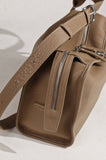 Textured Full Grain Cowhide Leather Boston Bag | Women's Shoulder & Crossbody Bag