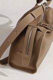 Textured Full Grain Cowhide Leather Boston Bag | Women's Shoulder & Crossbody Bag