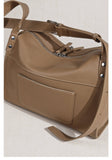 Textured Full Grain Cowhide Leather Boston Bag | Women's Shoulder & Crossbody Bag