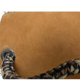 Unique Design Genuine Leather Large Tote Bucket Bag for Women | Suede Leather Autumn Tassel Bucket Bag