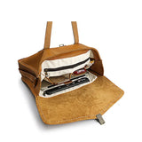 Vegetable-Tanned Full Grain Leather Briefcase – 15" Laptop Bag | Handcrafted Flap-Over Work Bag with Crossbody Strap
