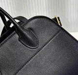 Versatile Genuine Leather Tote Bag - Women's Boston Shoulder Bag for Everyday Commute, Luxury Designer Bag