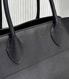 Versatile Genuine Leather Tote Bag - Women's Boston Shoulder Bag for Everyday Commute, Luxury Designer Bag