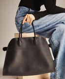 Versatile Genuine Leather Tote Bag - Women's Boston Shoulder Bag for Everyday Commute, Luxury Designer Bag