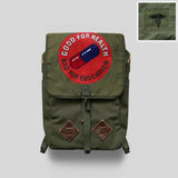 Vintage Distressed Canvas & Leather Backpack | Unisex Outdoor Commuter Rucksack