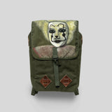 Vintage Distressed Canvas & Leather Backpack | Unisex Outdoor Commuter Rucksack