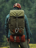 Vintage Distressed Canvas & Leather Backpack | Unisex Outdoor Commuter Rucksack