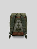 Vintage Distressed Canvas & Leather Backpack | Unisex Outdoor Commuter Rucksack
