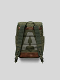Vintage Distressed Canvas & Leather Backpack | Unisex Outdoor Commuter Rucksack