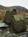 Vintage Distressed Canvas & Leather Backpack | Unisex Outdoor Commuter Rucksack