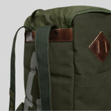 Vintage Distressed Canvas & Leather Backpack | Unisex Outdoor Commuter Rucksack