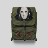 Vintage Distressed Canvas & Leather Backpack | Unisex Outdoor Commuter Rucksack