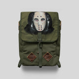 Vintage Distressed Canvas & Leather Backpack | Unisex Outdoor Commuter Rucksack