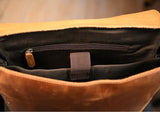Vintage Full Grain Leather Backpack, Handmade Rustic Laptop Rucksack for Men or Women | 17" Laptop Travel Bag