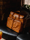 Vintage Italian Leather Men's Business Briefcase | Handcrafted Full Grain Leather Heavy-Duty Crossbody 13-inches Laptop Bag, Travelling Bag, Weekend Bag Alexel Crafts Wholesale