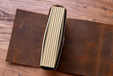 Vintage Leather Journal with Combination Lock | Handmade Full Grain Leather Diary Notebook