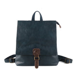 Vintage Vegan Leather Lightweight Backpack, Multi-Functional Commuter Laptop Bag for Women or Men, Large Convertible Shoulder & Handbag Style