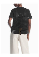 Vintage Vegan Leather Lightweight Backpack, Multi-Functional Commuter Laptop Bag for Women or Men, Large Convertible Shoulder & Handbag Style Vintage Vegan Leather Lightweight Backpack, Multi-Functional Commuter Laptop Bag for Women or Men, Large Convertible Shoulder & Handbag Style