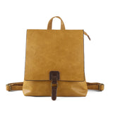 Vintage Vegan Leather Lightweight Backpack, Multi-Functional Commuter Laptop Bag for Women or Men, Large Convertible Shoulder & Handbag Style