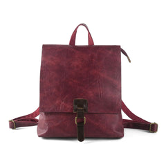 Vintage Vegan Leather Lightweight Backpack, Multi-Functional Commuter Laptop Bag for Women or Men, Large Convertible Shoulder & Handbag Style Vintage Vegan Leather Lightweight Backpack, Multi-Functional Commuter Laptop Bag for Women or Men, Large Convertible Shoulder & Handbag Style