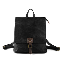 Vintage Vegan Leather Lightweight Backpack, Multi-Functional Commuter Laptop Bag for Women or Men, Large Convertible Shoulder & Handbag Style Vintage Vegan Leather Lightweight Backpack, Multi-Functional Commuter Laptop Bag for Women or Men, Large Convertible Shoulder & Handbag Style