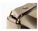Women's Geometric Pebbled Leather Shoulder Bag | Timeless Leather Crossbody Bag