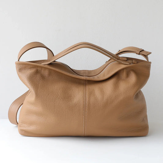 Women’s Premium Slouchy Grain Cowhide Hobo Bag | Versatile Large Leather Crossbody & Shoulder Bag for Work
