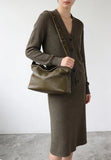 Women’s Premium Slouchy Grain Cowhide Hobo Bag | Versatile Large Leather Crossbody & Shoulder Bag for Work