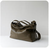 Women’s Premium Slouchy Grain Cowhide Hobo Bag | Versatile Large Leather Crossbody & Shoulder Bag for Work