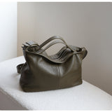 Women’s Premium Slouchy Grain Cowhide Hobo Bag | Versatile Large Leather Crossbody & Shoulder Bag for Work