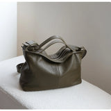 Women’s Premium Slouchy Grain Cowhide Hobo Bag | Versatile Large Leather Crossbody & Shoulder Bag for Work
