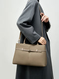 Women's Slouchy Grain Cowhide Leather Hobo Bag | Large Leather Crossbody & Shoulder Bag | Versatile Work Handbag for Women