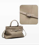 Women's Slouchy Grain Cowhide Leather Hobo Bag | Large Leather Crossbody & Shoulder Bag | Versatile Work Handbag for Women