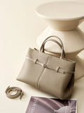 Women's Slouchy Grain Cowhide Leather Hobo Bag | Large Leather Crossbody & Shoulder Bag | Versatile Work Handbag for Women